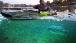 kayaking and fishing